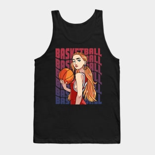 Women's Basketball I Play Like A Girl Female Hoops Tank Top